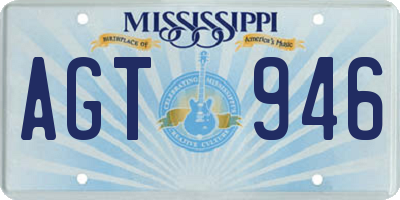 MS license plate AGT946