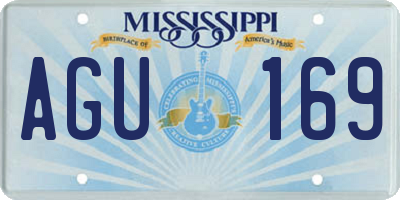 MS license plate AGU169