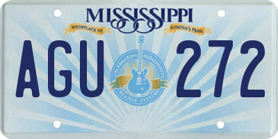 MS license plate AGU272