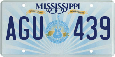MS license plate AGU439