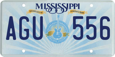 MS license plate AGU556
