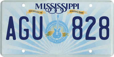 MS license plate AGU828