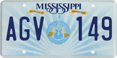 MS license plate AGV149