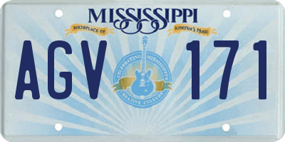 MS license plate AGV171