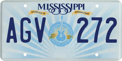 MS license plate AGV272