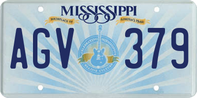 MS license plate AGV379