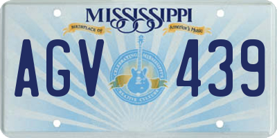 MS license plate AGV439