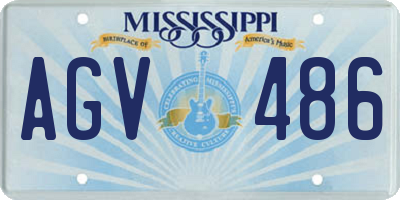 MS license plate AGV486