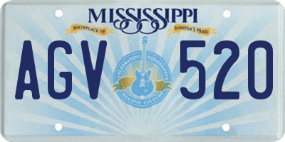 MS license plate AGV520