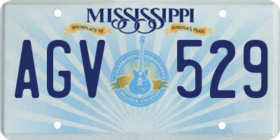 MS license plate AGV529