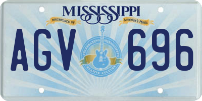 MS license plate AGV696