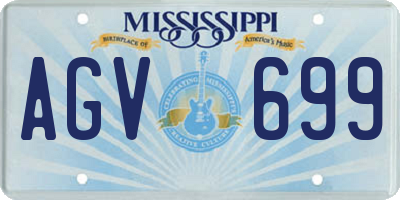 MS license plate AGV699