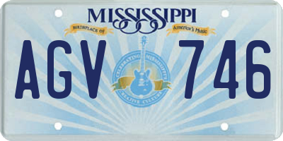 MS license plate AGV746