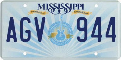 MS license plate AGV944