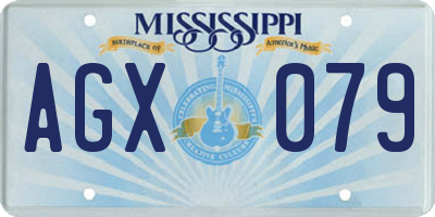 MS license plate AGX079