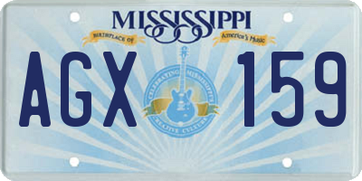 MS license plate AGX159
