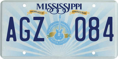 MS license plate AGZ084