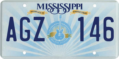 MS license plate AGZ146