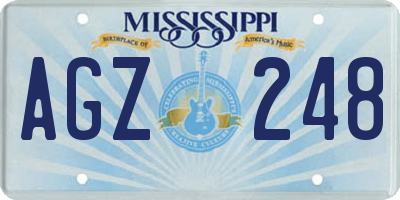 MS license plate AGZ248