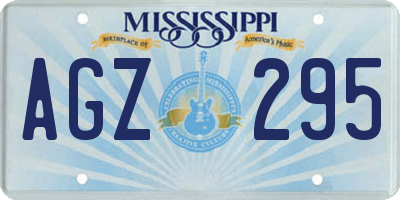 MS license plate AGZ295