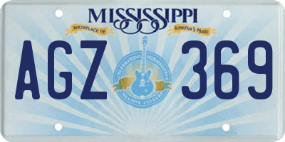MS license plate AGZ369