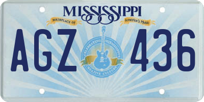 MS license plate AGZ436
