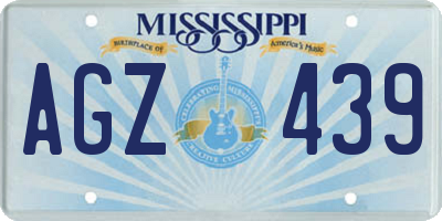 MS license plate AGZ439