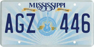 MS license plate AGZ446