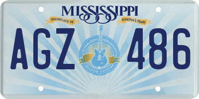 MS license plate AGZ486