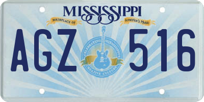 MS license plate AGZ516