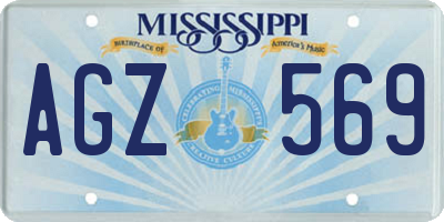 MS license plate AGZ569