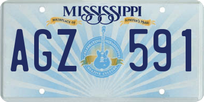 MS license plate AGZ591