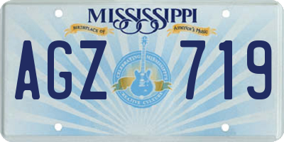 MS license plate AGZ719