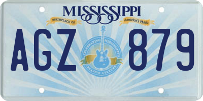 MS license plate AGZ879