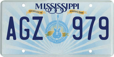 MS license plate AGZ979