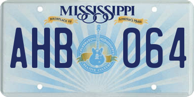 MS license plate AHB064