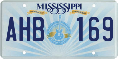 MS license plate AHB169