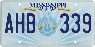MS license plate AHB339