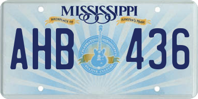 MS license plate AHB436