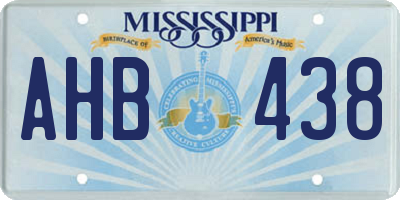 MS license plate AHB438