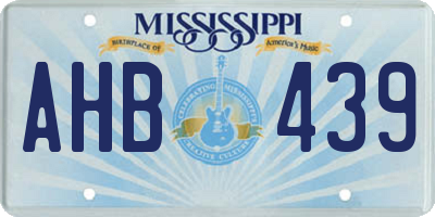 MS license plate AHB439