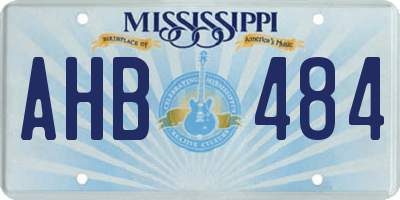 MS license plate AHB484