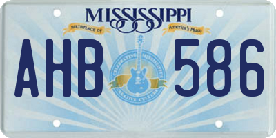 MS license plate AHB586