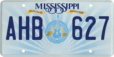 MS license plate AHB627