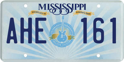 MS license plate AHE161