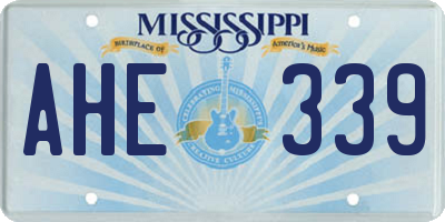 MS license plate AHE339
