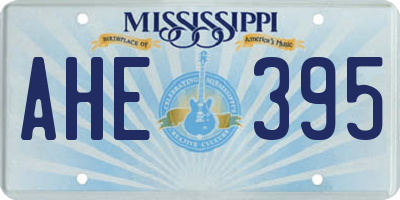 MS license plate AHE395