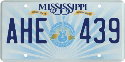 MS license plate AHE439