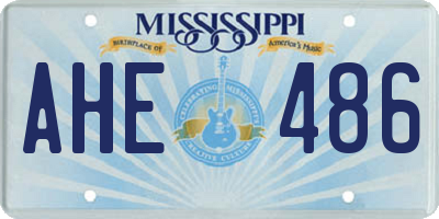 MS license plate AHE486