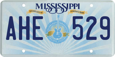 MS license plate AHE529